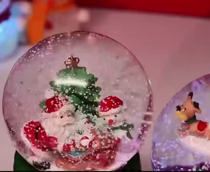 CSCC 2025 NEW Snowflake Crystal Ball Christmas Ornament