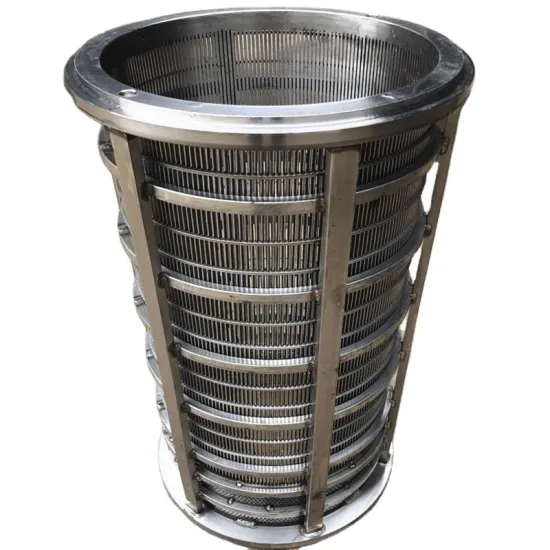 Stainless Steel Solid-Liquid Separators Wedge Wire Screen Filter Drum for Cow Dung Dewatering Filtration
