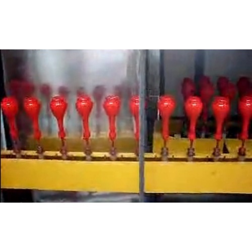 Small glass bottle spray coating machine
