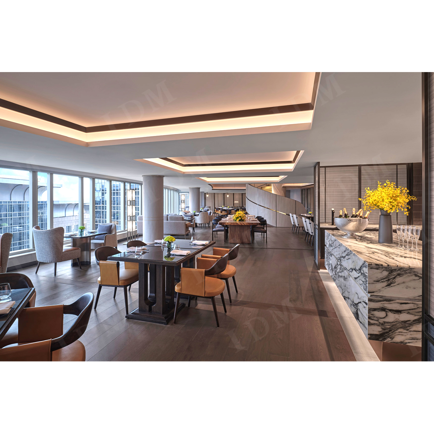 Hotel Restaurant Furniture Salon Booth Restaurant