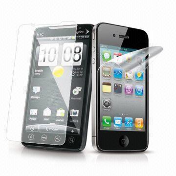 Transparent Screen Protector for Apple's iPhone 4, with Anti-scratch Clear PET Material