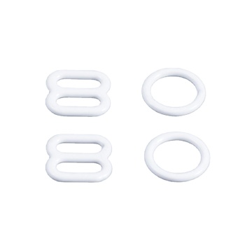 Coated Nylon O-Ring Slider Buckle Bra Accessories: KR50207 208