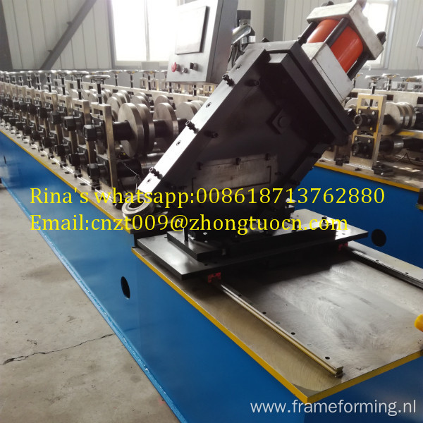 metal roller shutter door guide rails roll forming machine