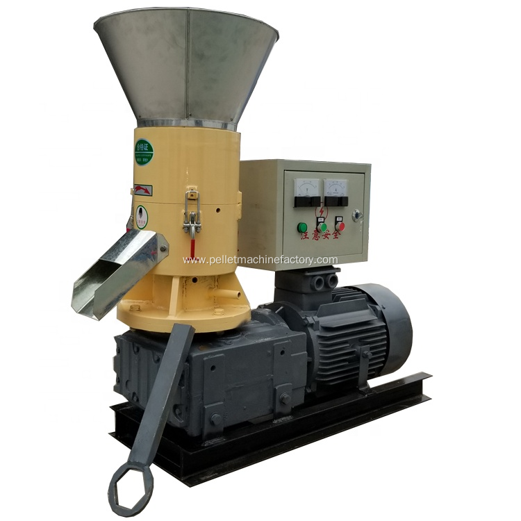 SMALL CAPACITY ELECTRIC 300KG/H BIOMASS PELLET MILL