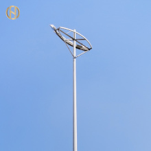 40 မီတာအပြင်ဘက် Galvanized Lighting Tower ကိုပူးတွဲပါရှိသည်