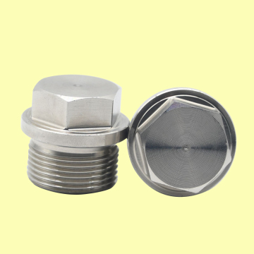 Outer Hexagon Flange Plug in Special Material Duplex Stainless Steel 2507: Oil Plug Screw with DIN910 Hexagon Head and Flange