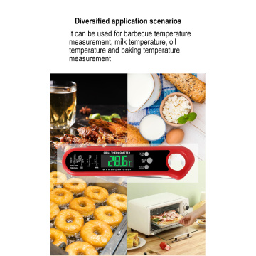 مقياس حرارة اللحوم الرقمية مع عرض LED