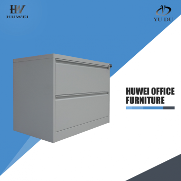 Metal lateral 2 drawer office filing cabinets