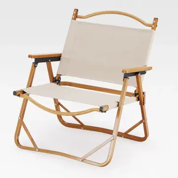 Custom Outdoor Wood Grain Metal Frame Folding Wholesale Beach Camping Chair