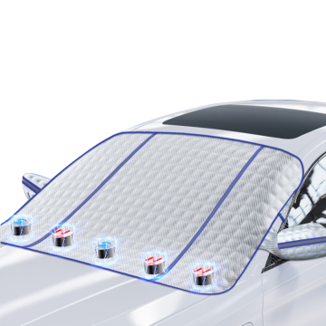 Snug Fit Waterproof Personalized Reflective Car Cover with Hidden Magnets for Strong Absorption and Front Windshield Snow Protection