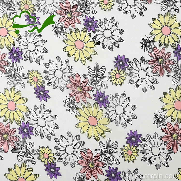 100D Blumen bedruckter Polychiffon-Stoff