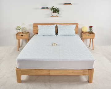 Nylon Cooling Fabric TPU back Waterproof Mattress Protector