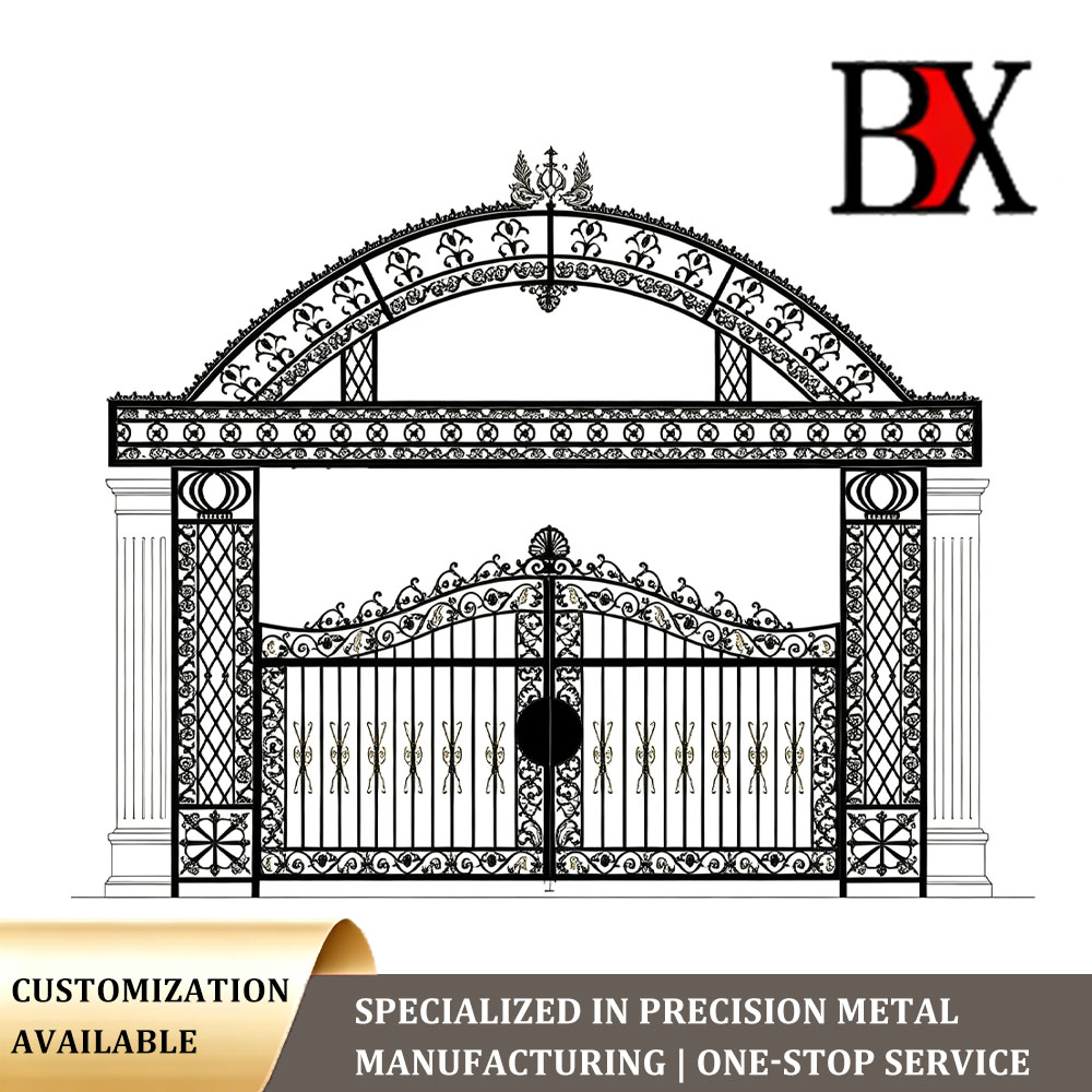Отличительные кованые ворота BX‑9M082