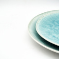 Unregelmäßige Form reaktiver Keramik -Geschirr Set Glaze Keramik Salat Schüssel