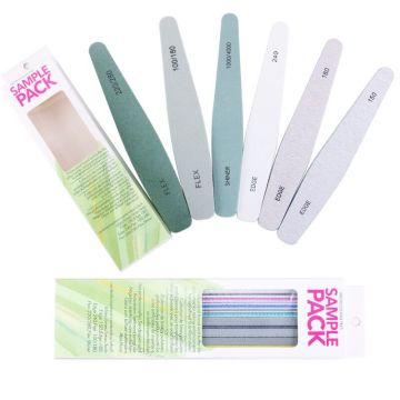 ネイルファイルセット6PCS 220/280-100/180-1000/400-240-180-150サンディングペディキュアマニキュアツールをカスタマイズする