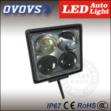 OVOVS 4D reflector led work light 12v automotive led headlight 3" 12w led pod light for truck suv