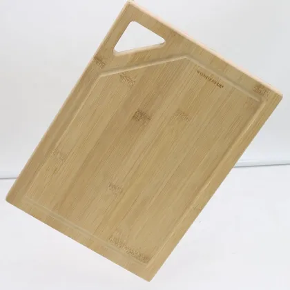 Easy-to-clean Natural Wood Cutting Board With Handle