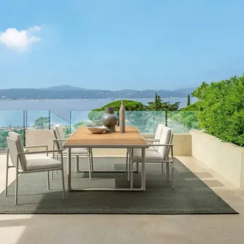 WESOME Metal Anti-Corrosion Aluminum Dining Chairs and Tables