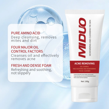 OEM 100G Aminoacido essenziale Exfoliante in schiuma per il viso per la pelle sensibile