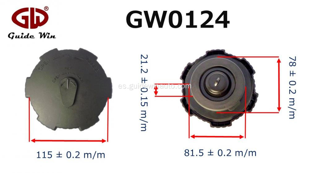 Cubierta del tanque de combustible de 78 mm para Mercedes-Benz