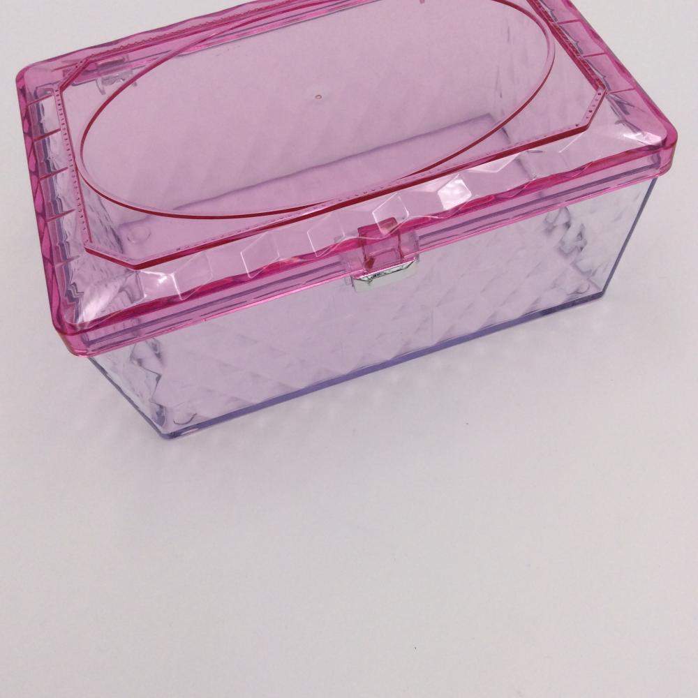 Mini caja de plástico transparente de almacenamiento