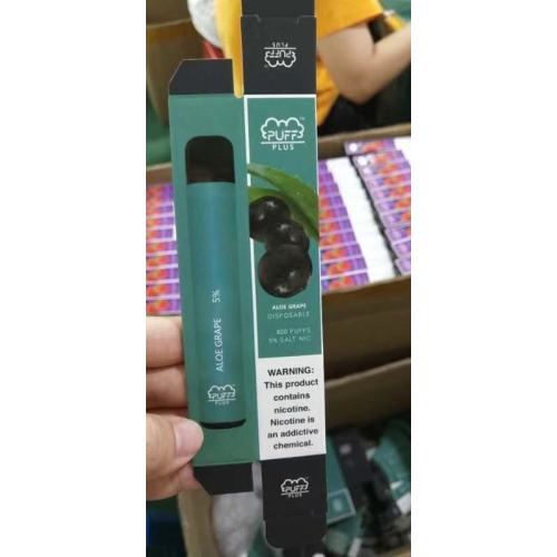 Desechable E-cigarro Puff Plus con batería de 650mAh