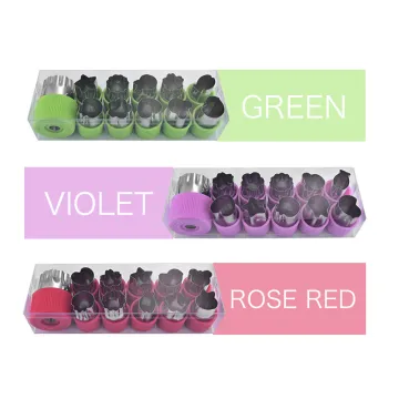 12-Piece Cookie Fruit Stamp Mold Set: Stainless Steel Bakeware & Vegetable Cutter Shapes Collection