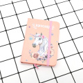 China Custom cute unicorn cover strap hardcover notebook Factory