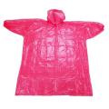 red Ladies Disposable Raincoat