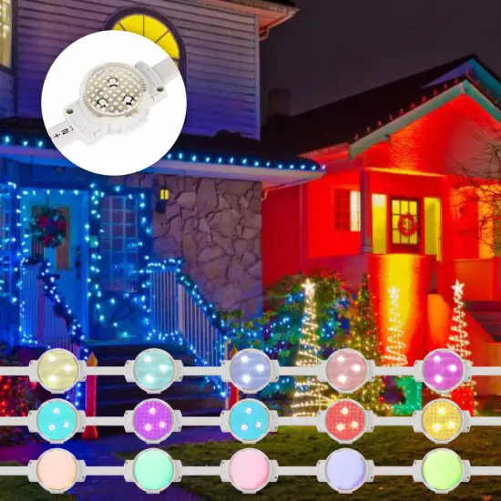 IP68 Waterproof 12V Outdoor Pixel Lights for Christmas Decorations