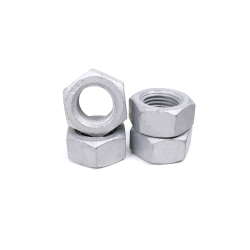 hexagonal bolts nuts Carbon Steel Hot Galvanized HEX Nut Manufactory