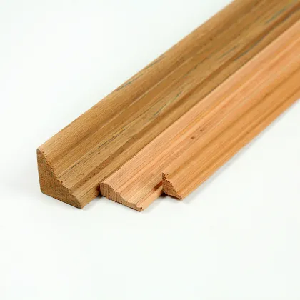 Hot Sale Kitchen Cabinet Door Moulding Engineered Wood Moulding for India Wood Half Moon Moulding