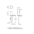 Сурхҳои парокандаи 5mm LED 620-625nm LED