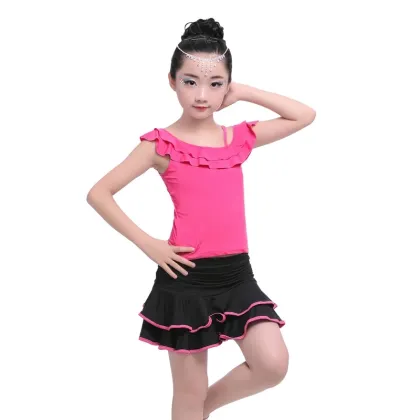 Stage show sling practice dance dress for girl