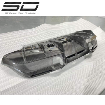 High-Quality OEM Style Dry Carbon Fiber Diffuser for F-errari F8 Facelift