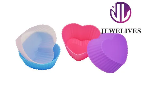New! Cake Molds Nonstick Silicon Baking Mold In Heart Shape 