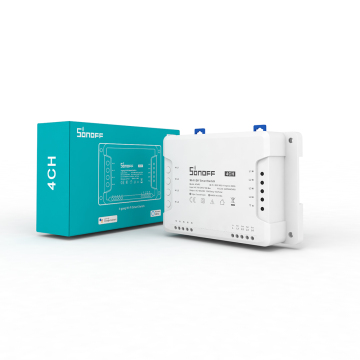 SONOFF 4CH R3 WiFi Switch: 4 Gang DIY Smart Home Controller with App Control and Voice Assistant Compatibility