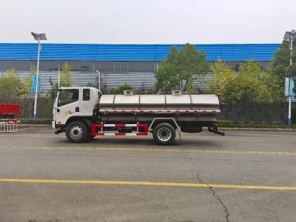 FAW 8000liter Milk Tank Truck Transportation Truck