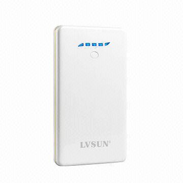 External power pack LS-B800/8,000mAh high capacity/ultra slim/LED flashlight/dual USB output