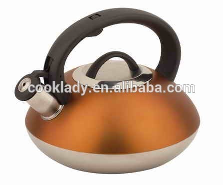 2.6L stainless steel whistling tea kettle (teapot, teakettle)