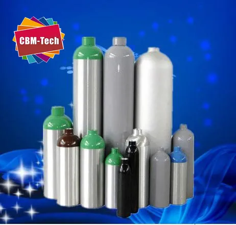 Different Colors,Medical Oxygen Cylinders , ALUMINUM MEDICAL OXYGEN CYLINDER