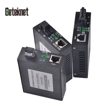 OEM 2 4 θύρα 10/100/1000 Mbps SC/LC Fiber Optic σε RJ45 Μετατροπείς μέσων με εύρος 25km