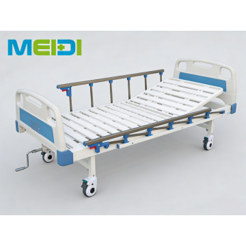 Single Crank Strip Type Nursing Bed with Customizable Guardrail for Hospital & Home Care