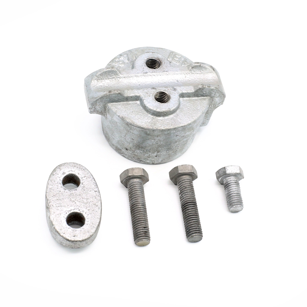 পোল লাইন হার্ডওয়্যারের জন্য গ্যালভানাইজড স্টিল ফুটপাথ গাই ফিটিং