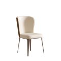 Silla de comedor de asiento beige