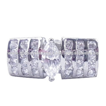 Cufflinks, made of brass and cubic zirconia, small orders are welcome