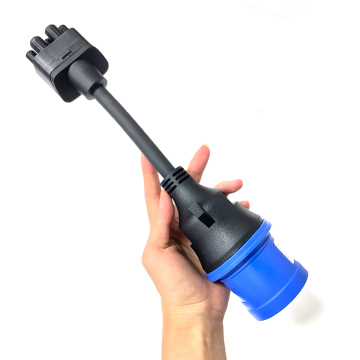 Tesla Gen2 UMC IEC 32A อะแดปเตอร์สีน้ำเงิน