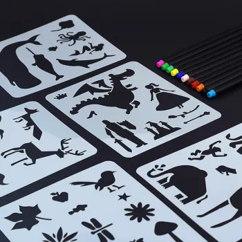 Customizable Mylar Material Stencils: Eco-Friendly and Laser-Cut Designs