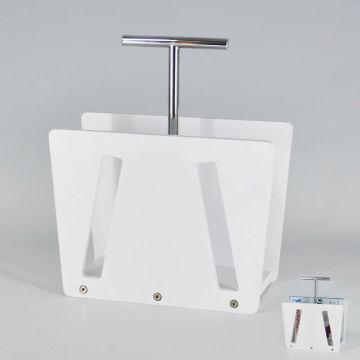 Lightweight Pure White Adjustable Sturdy wooden book rack
