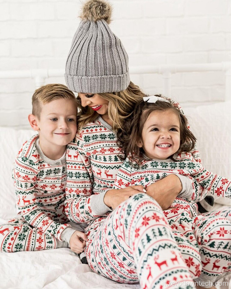 pigiama natalizio per famiglia abbinato a buon mercato